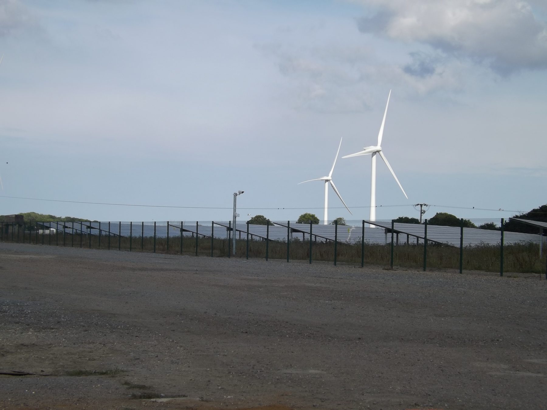 Wind- en zonne-energie in het landschap